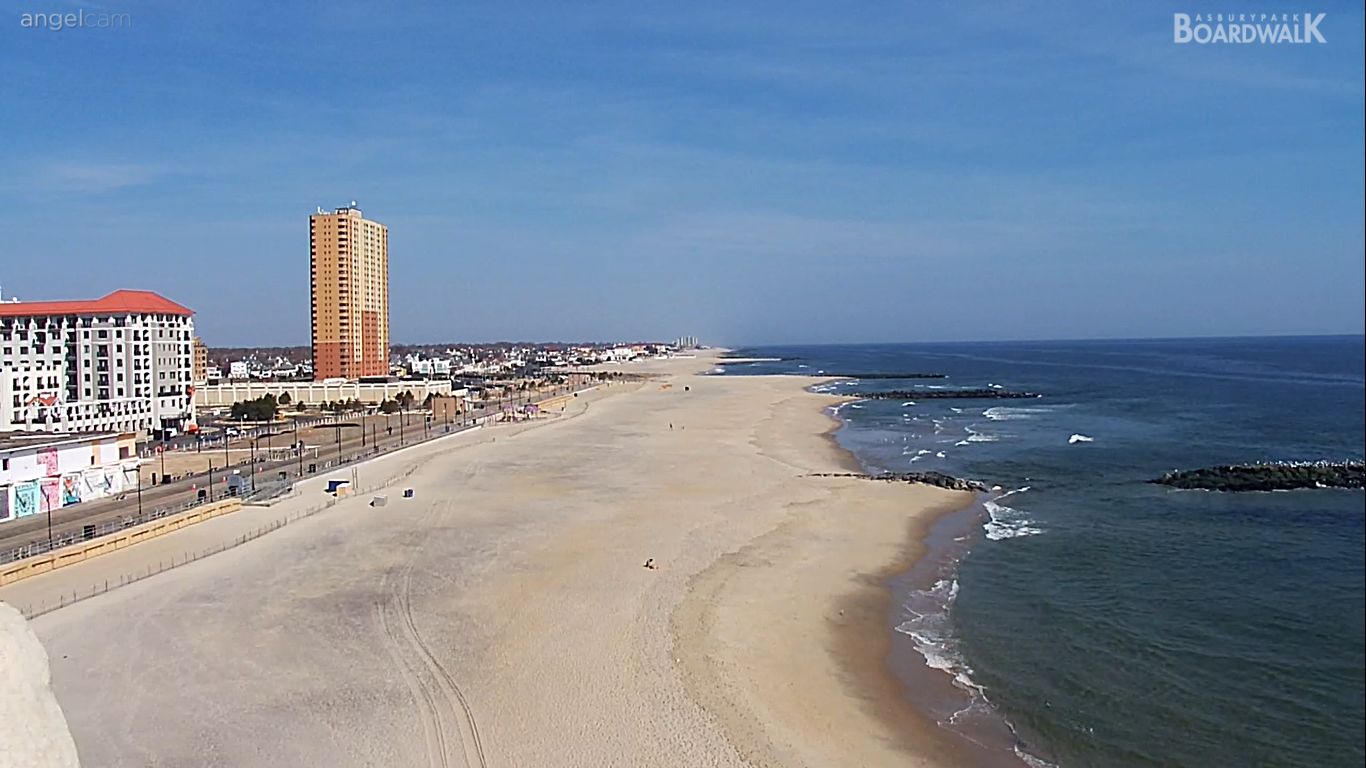 Asbury Park Live Surf Cam Boardwalk in New Jersey