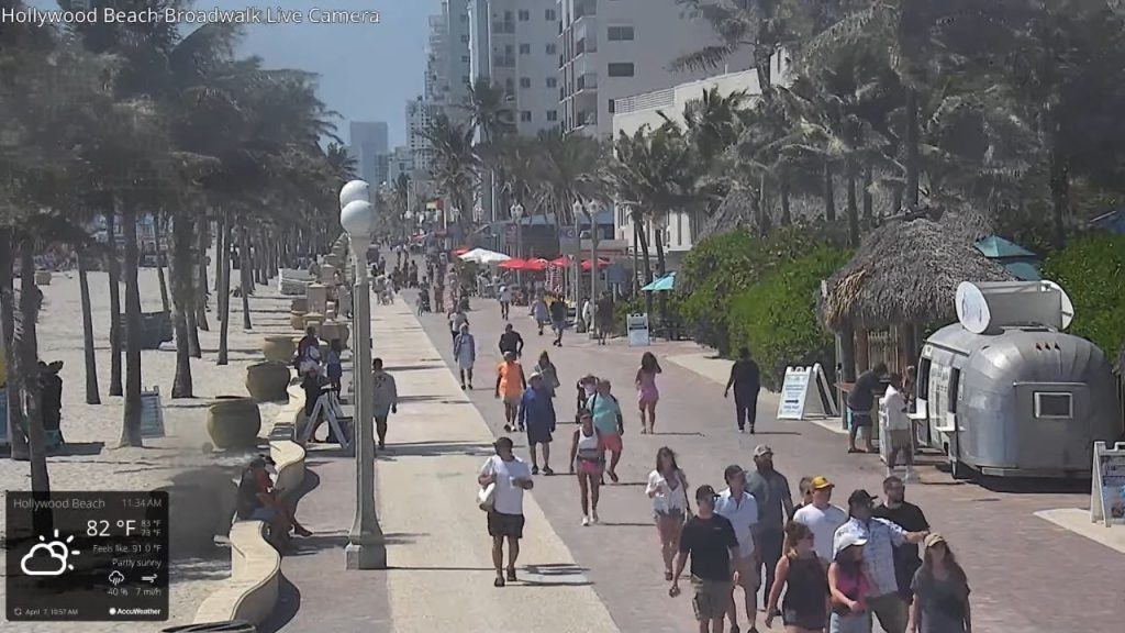 Hollywood Beach Boardwalk Cam