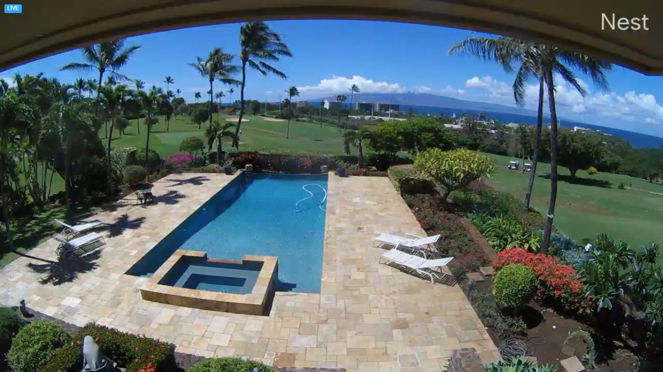 Kaanapali Golf Estates Pool Cam –  Lanikeha, Maui, Hawaii