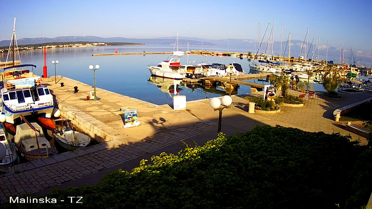Malinska Harbour Live Webcam Krk, Croatia
