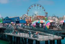 date night on the santa monica pier