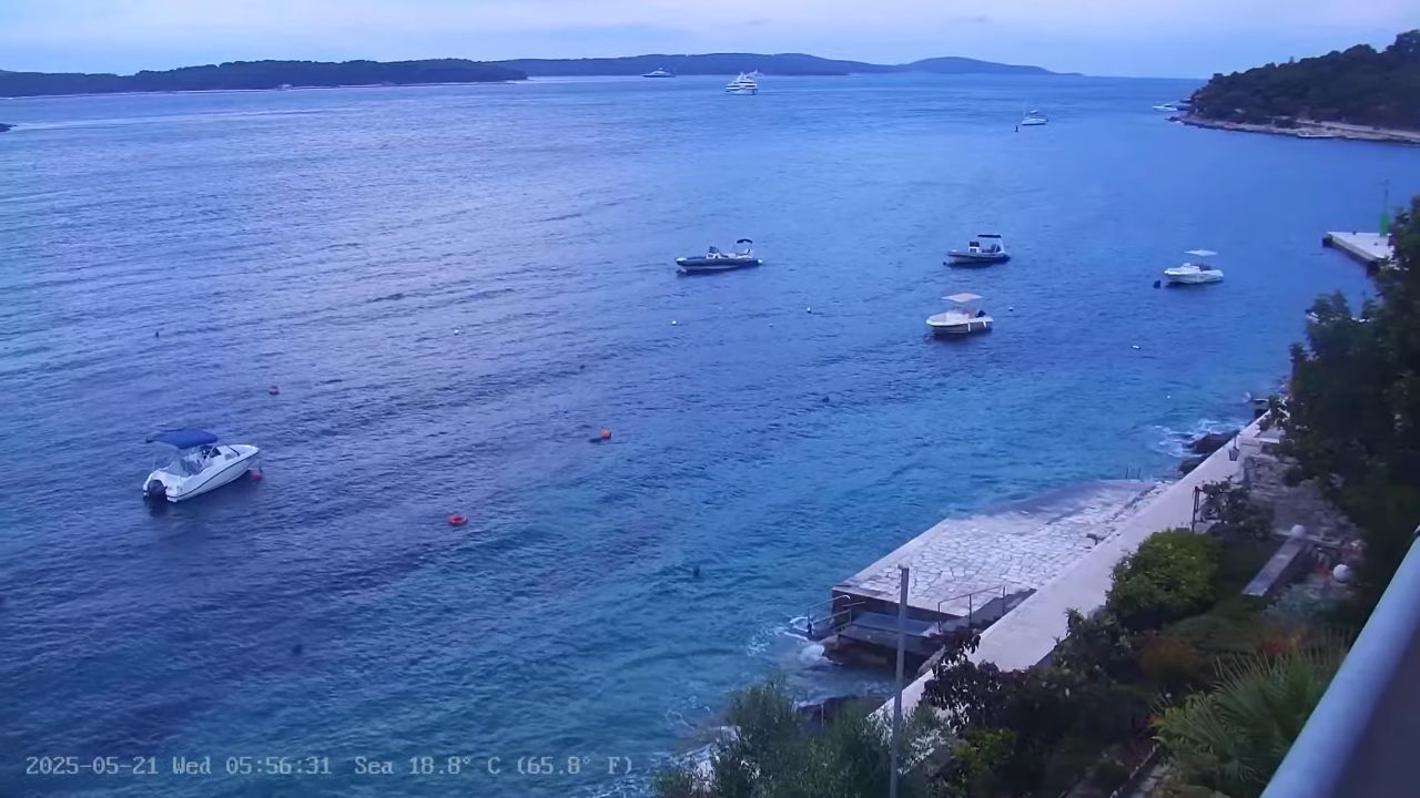 Live Webcam Seafront Hvar, Croatia