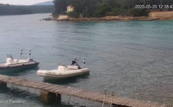 Live Webcam Camp Baldarin - Punta Križa, Nerezine