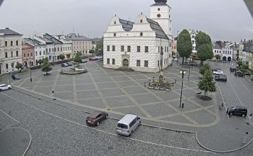 Live Webcam Lanškroun Square Town Hall Czech Republic