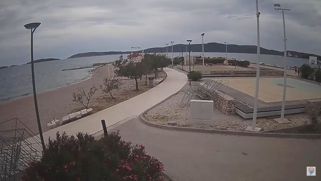 Rezalište Beach Live Cam Brodarica, Croatia | HD Video