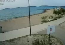 New Rezalište Beach Live Stream Cam Brodarica, Croatia