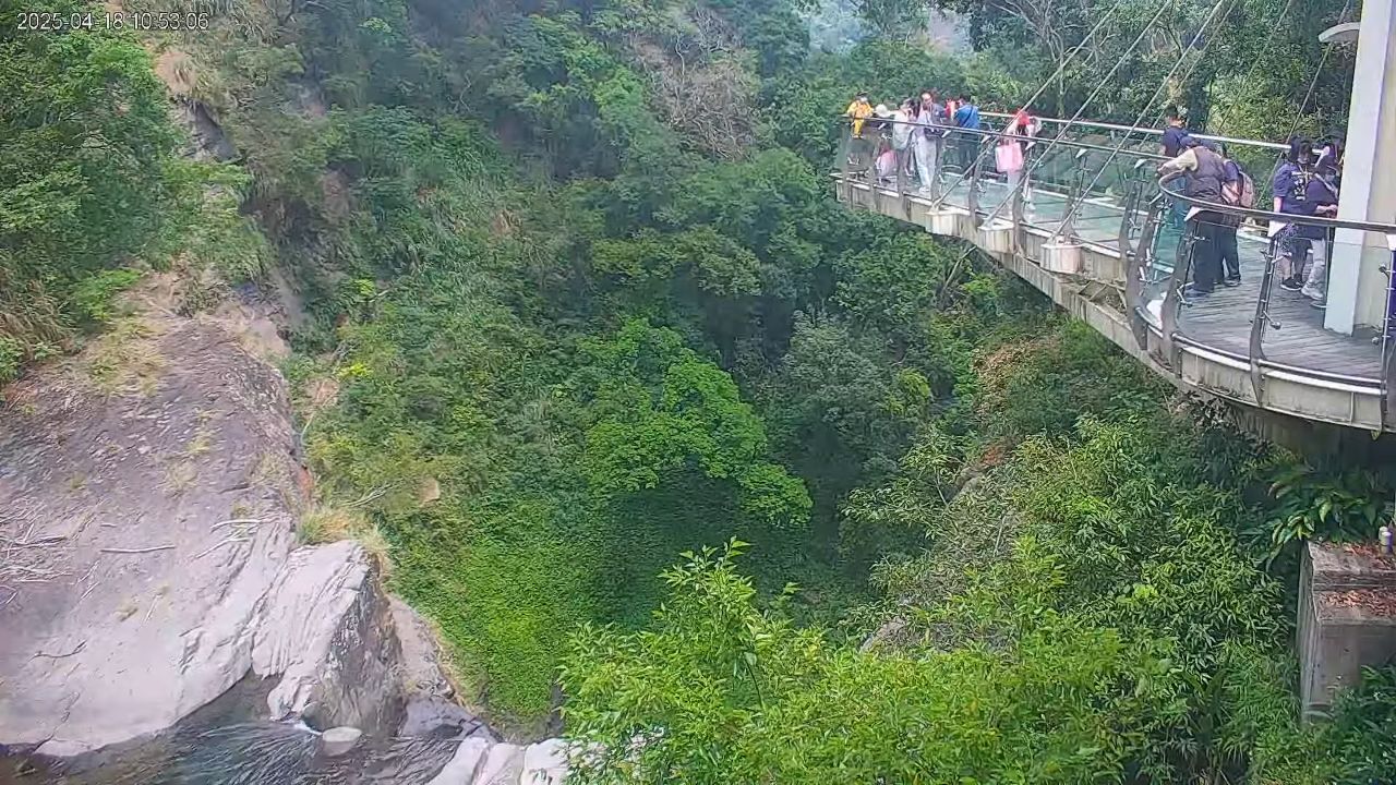 Xiao Wulai Skywalk Waterfall, Taiwan, China