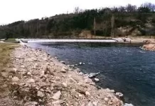 New Weir Zlatá Koruna Live Stream Cam Vltava River Czechia
