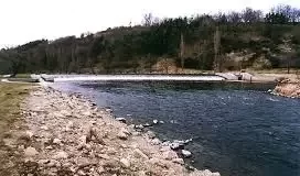 New Weir Zlatá Koruna Live Stream Cam Vltava River Czechia