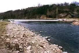 New Weir Zlatá Koruna Live Stream Cam Vltava River Czechia