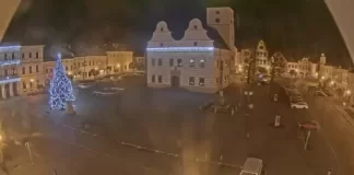 New Lanškroun Square Live Stream Cam Town Hall Czech Republic