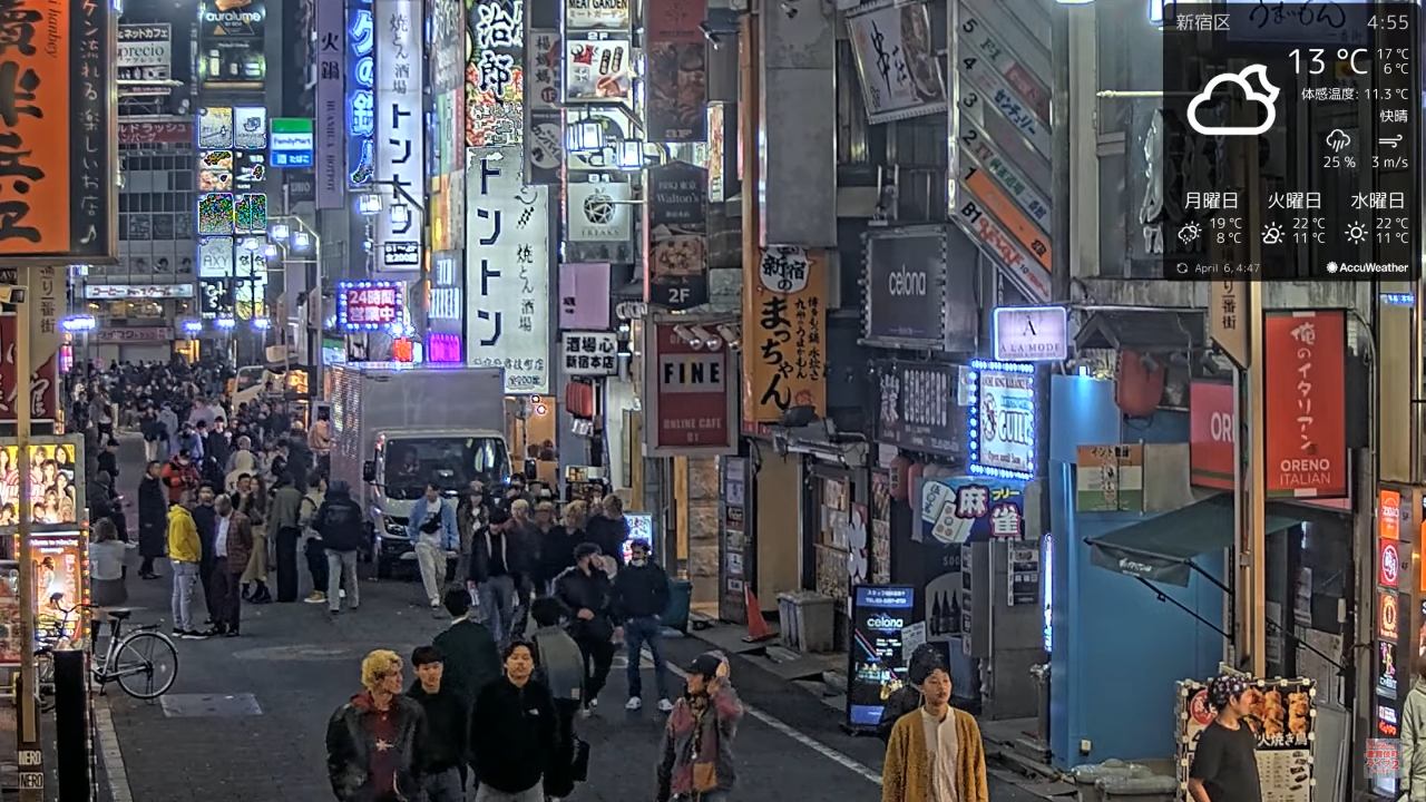 Kabukichō District Live Webcam – Tokyo, Japan