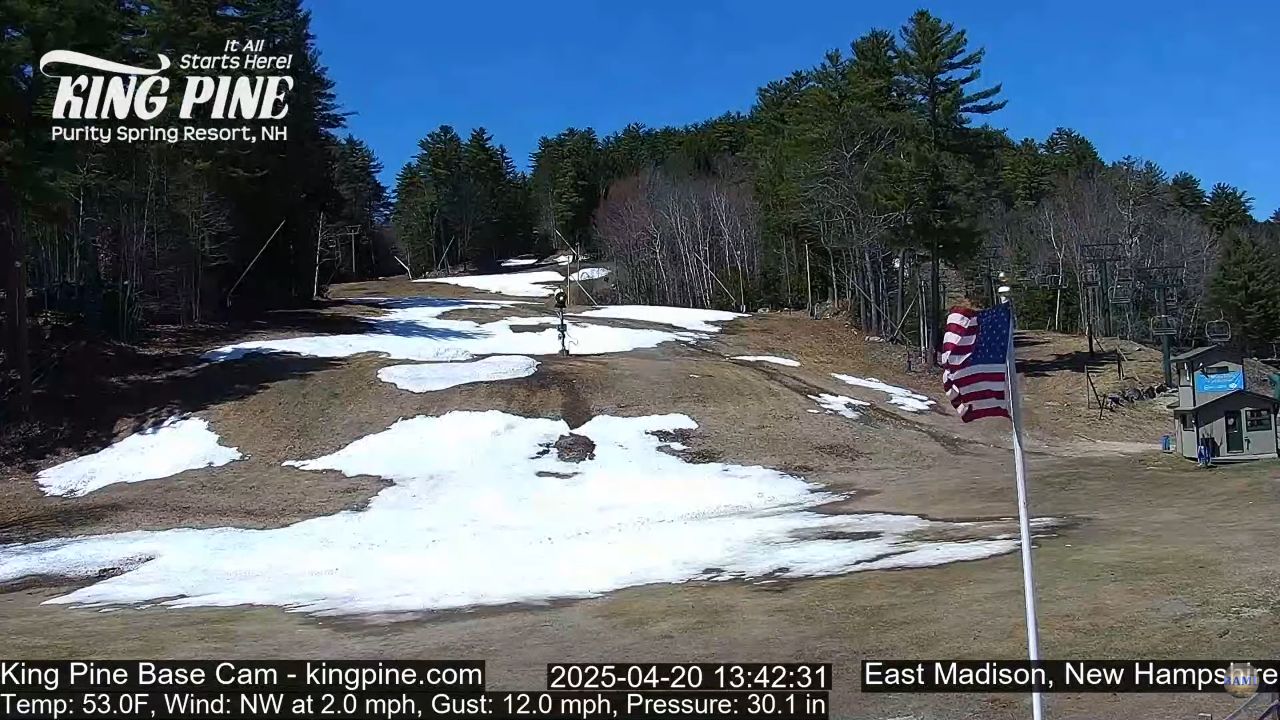 King Pine Ski Area Webcam – Madison, New Hampshire