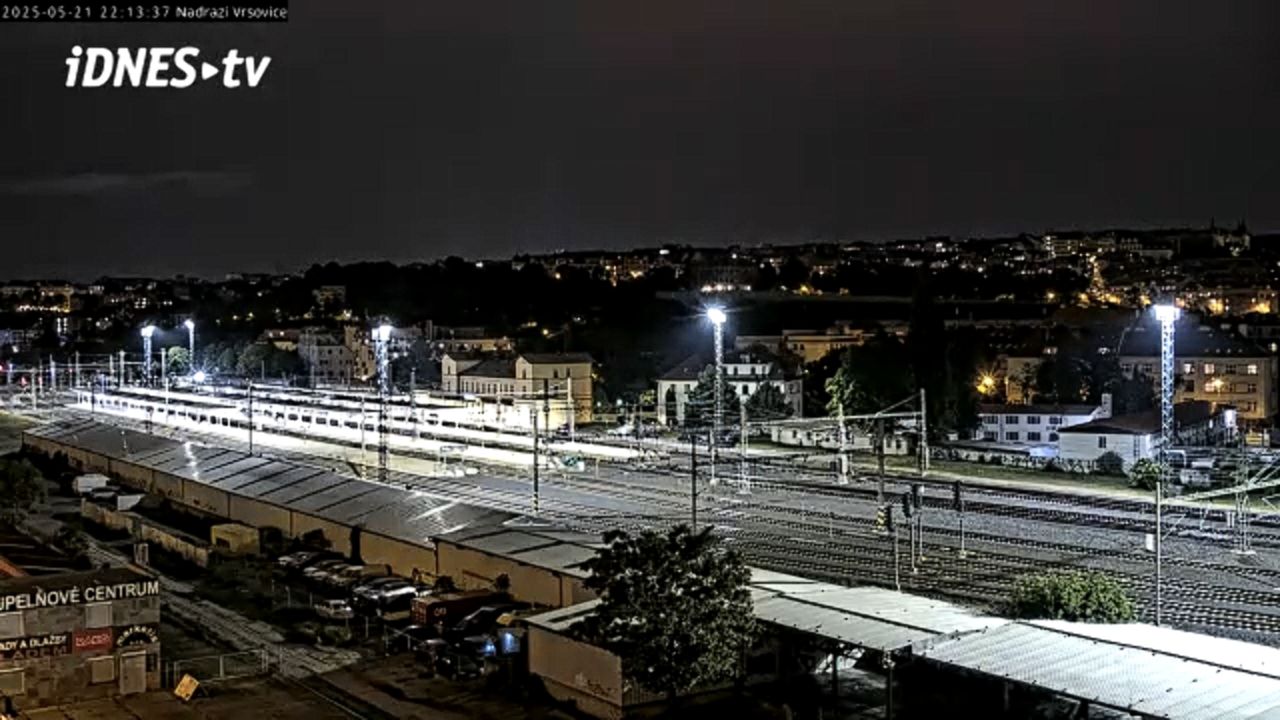 Live Railway Webcam Praha-Vršovice, Czechia