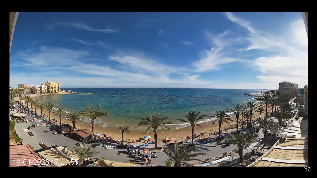 Playa del Cura Live Webcam – Torrevieja, Costa Blanca