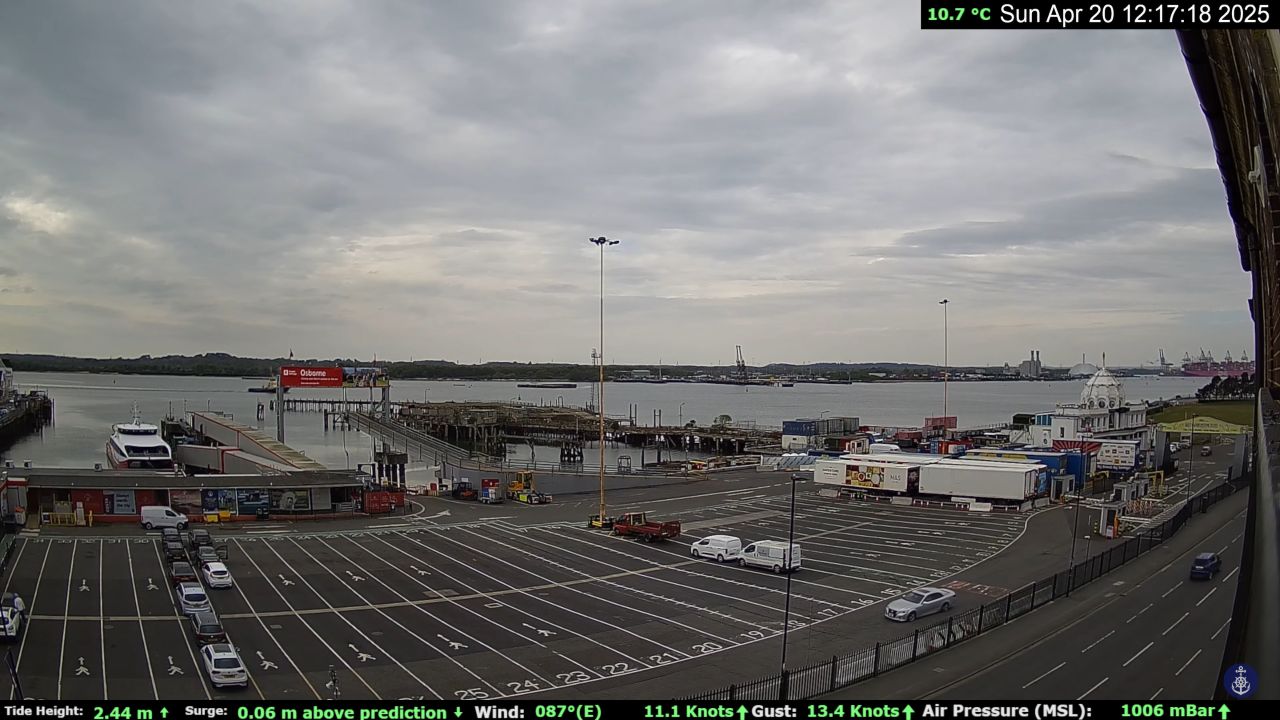 Red Funnel Ferry Webcam Southampton Live Video | England, UK