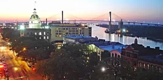 New Downtown Savannah, Georgia Live Street Camera