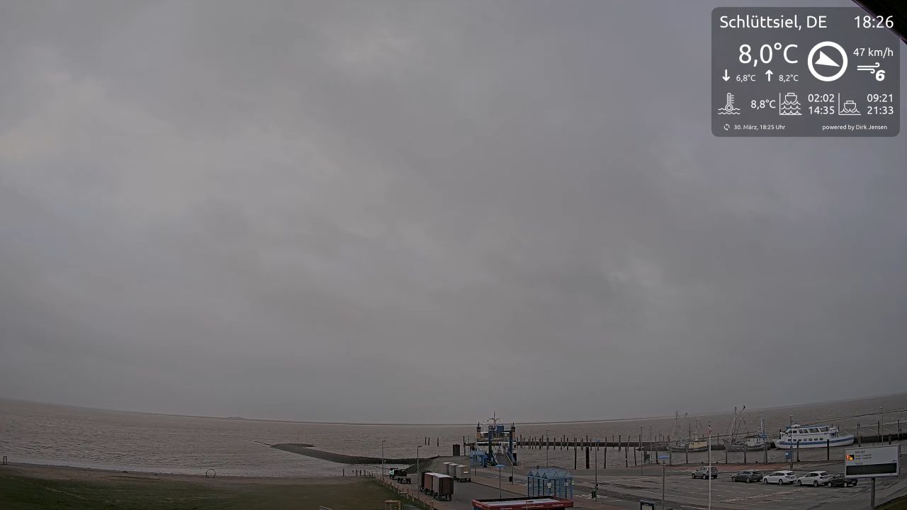 Schlüttsiel Ferry Port – Webcam – Schleswig-Holstein