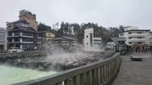 New Japan Hot Spring Yubatake Panorama Live Webcam 2
