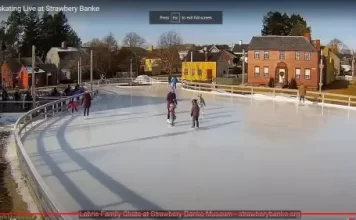 Strawbery Banke Ice Skating Live Webcam Nh