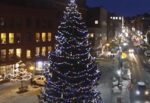 Monument Square Portland, Maine Christmas Tree