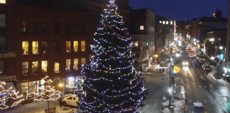 Monument Square Portland, Maine Christmas Tree