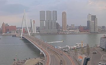 Erasmus Bridge Live Webcam Rotterdam, Netherlands