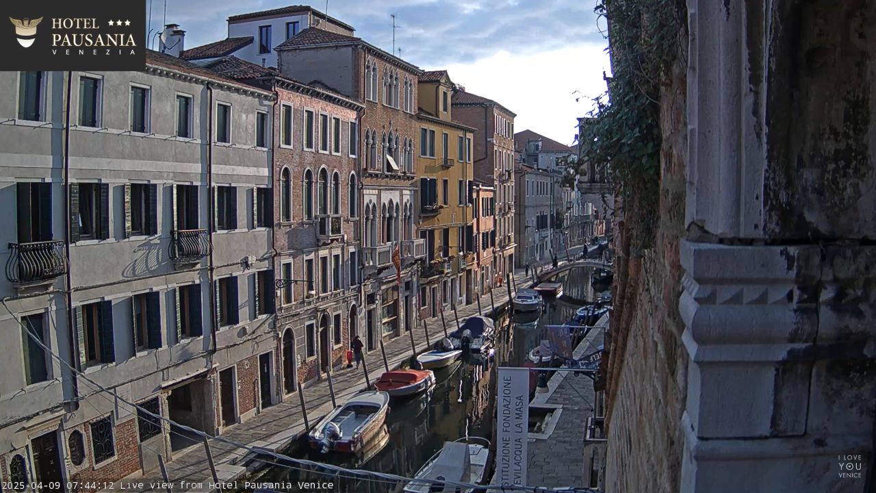 Hotel Pausania Live Webcam – Venice, Italy