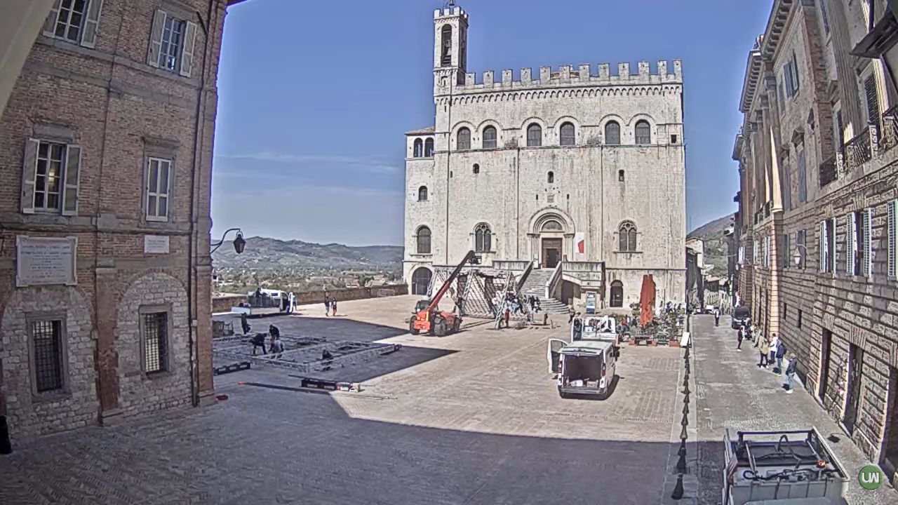 Piazza Grande Live Webcam – Gubbio Italy | Real Time Video
