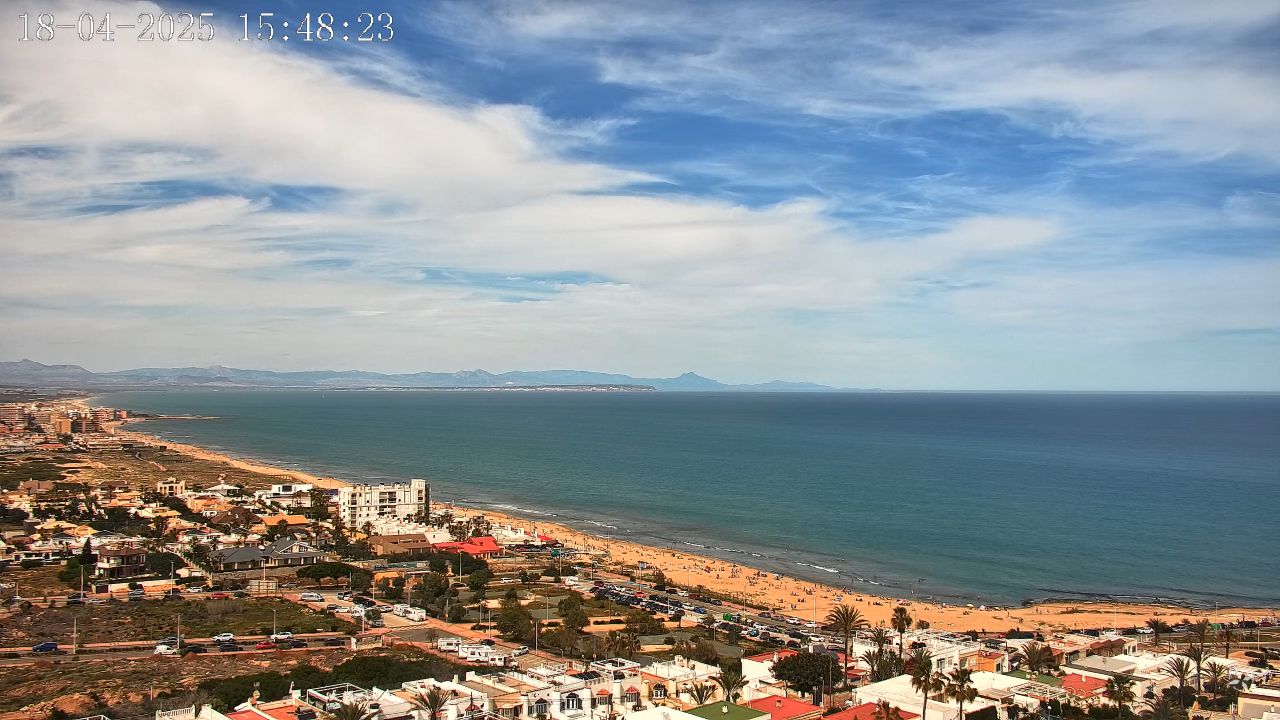 Playa De La Mata Live Webcam – Torrevieja, Spain