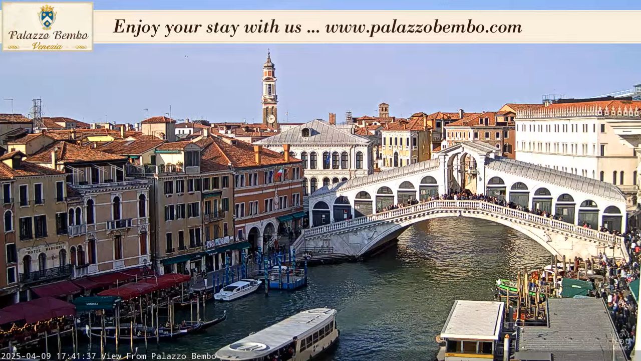 Rialto Bridge Webcam Venice, Italy – Real Time Live Video
