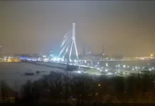 Vanšu Bridge New Live Cam Stream Riga, Latvia