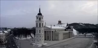 Cathedral Square New Live Stream Cam Vilnius, Lithuania