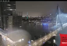 Erasmus Bridge New Live Stream Webcam Rotterdam, Netherlands