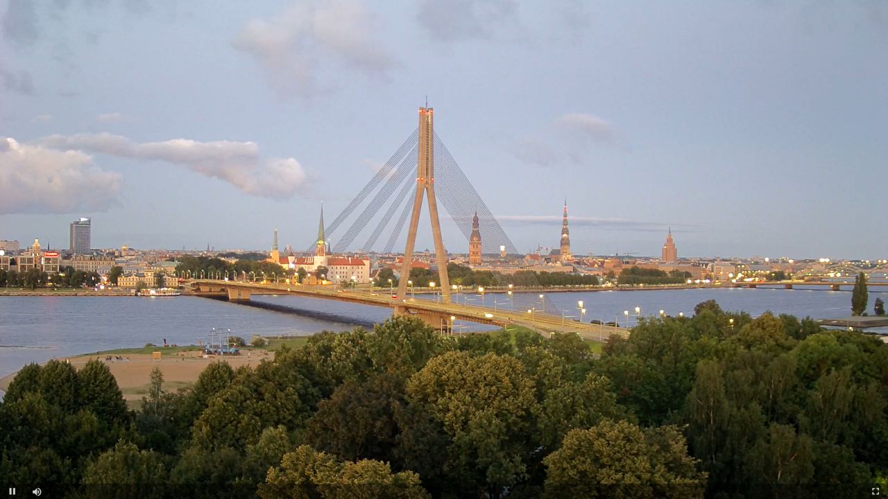 Vanšu Bridge Live Webcam – Riga, Latvia