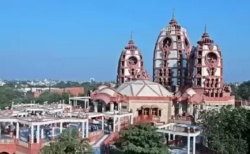 New Iskcon Temple Live Stream Webcam Delhi, India