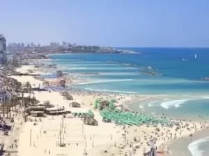 New Carlton Hotel Live Stream Cam Beach In Tel-aviv, Israel