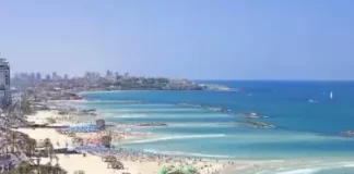 New Carlton Hotel Live Stream Cam Beach In Tel-aviv, Israel