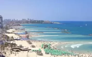 New Carlton Hotel Live Stream Cam Beach In Tel-aviv, Israel