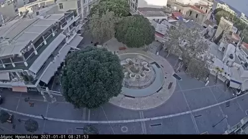 Heraklion Live Cam – Morosini Lions Fountain – Greece