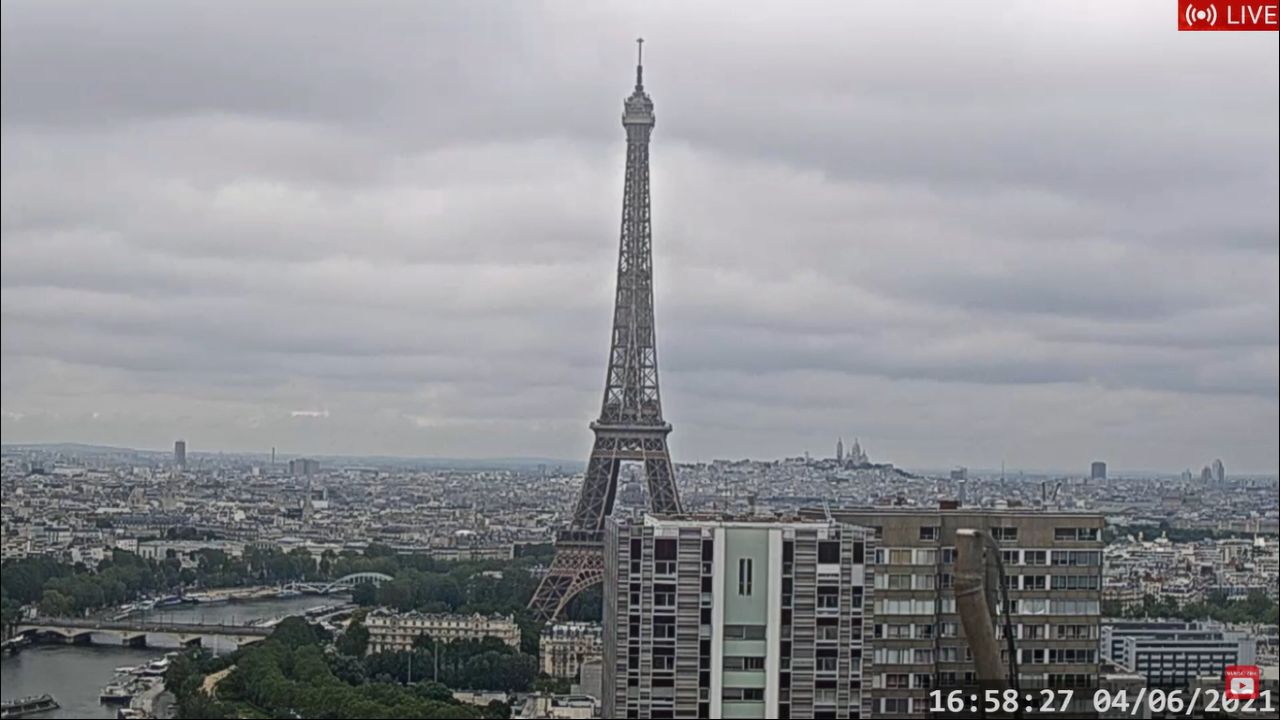 Eiffel Tower Live Webcam – Paris, France