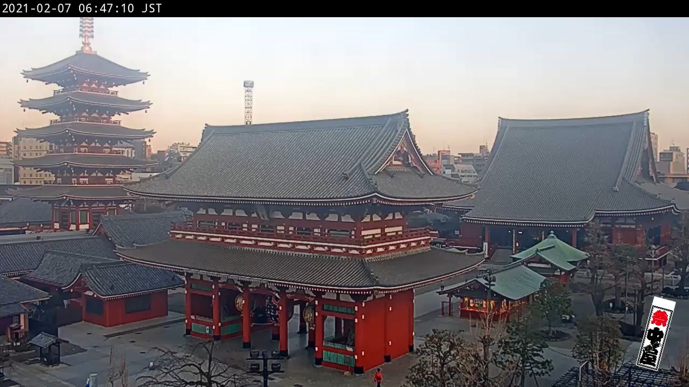 Hōzōmon Gate Live Cam – Senso-ji Asakusa, Japan