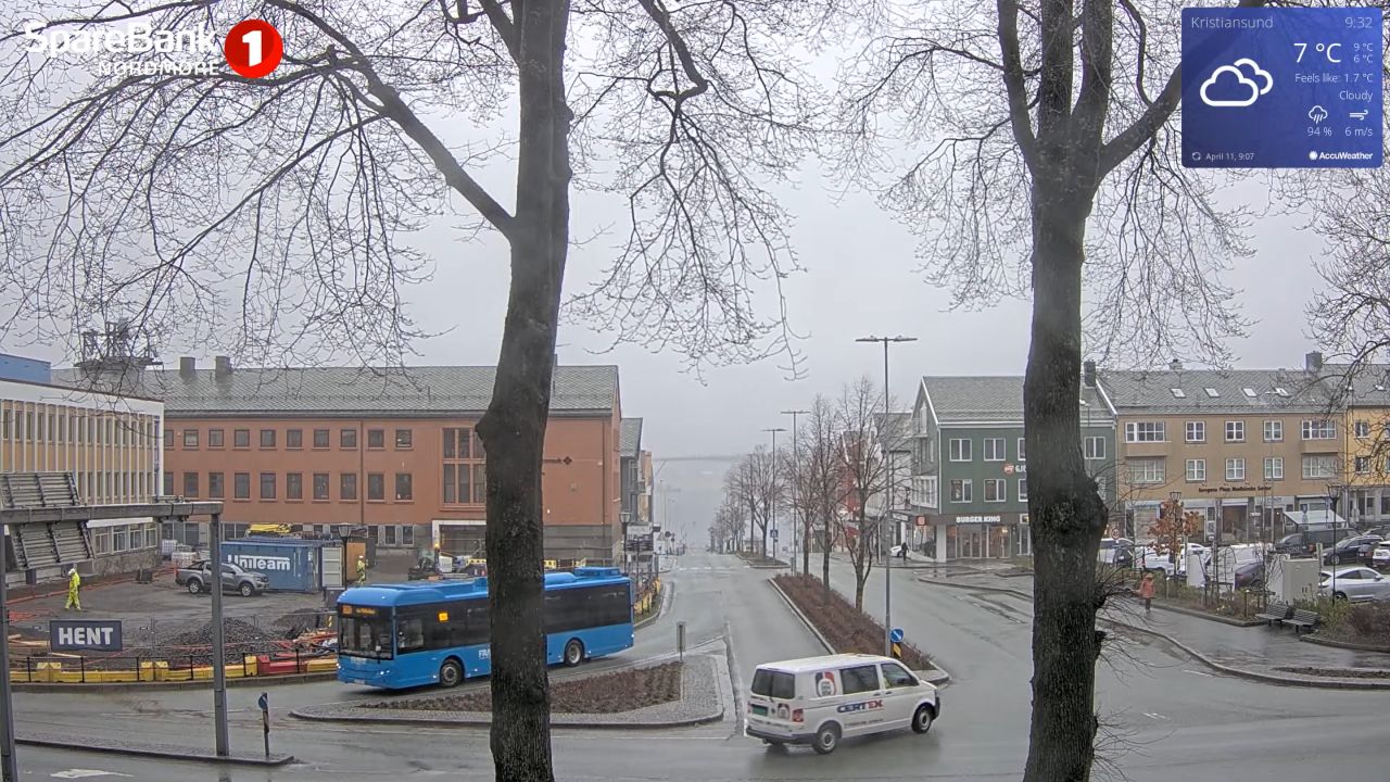 Kristiansund Town Centre Live Webcam – Norway