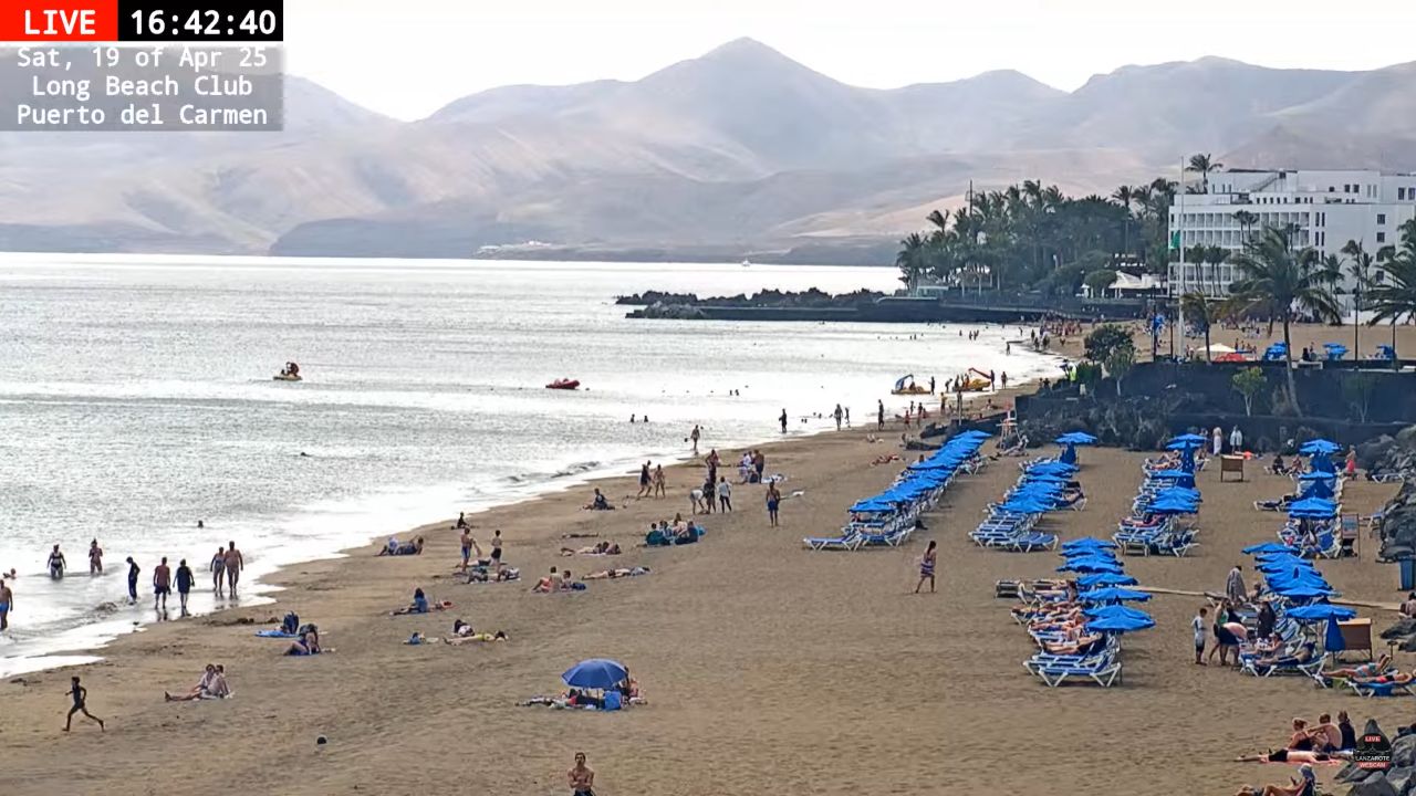 Puerto del Carmen Beach Live Cam Lanzarote, Canary Islands