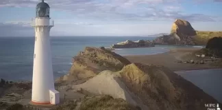 Castlepoint Lighthouse Live Webcam Wellington, New Zealand