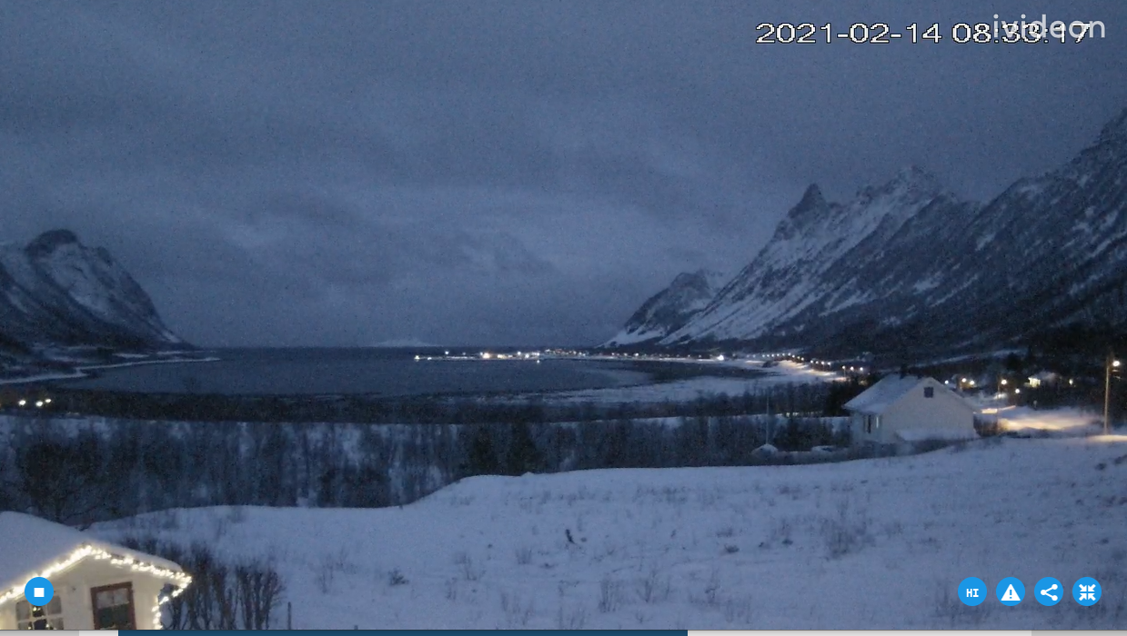 Grunnfarnesbotn Fjord Live Webcam – Troms, Norway