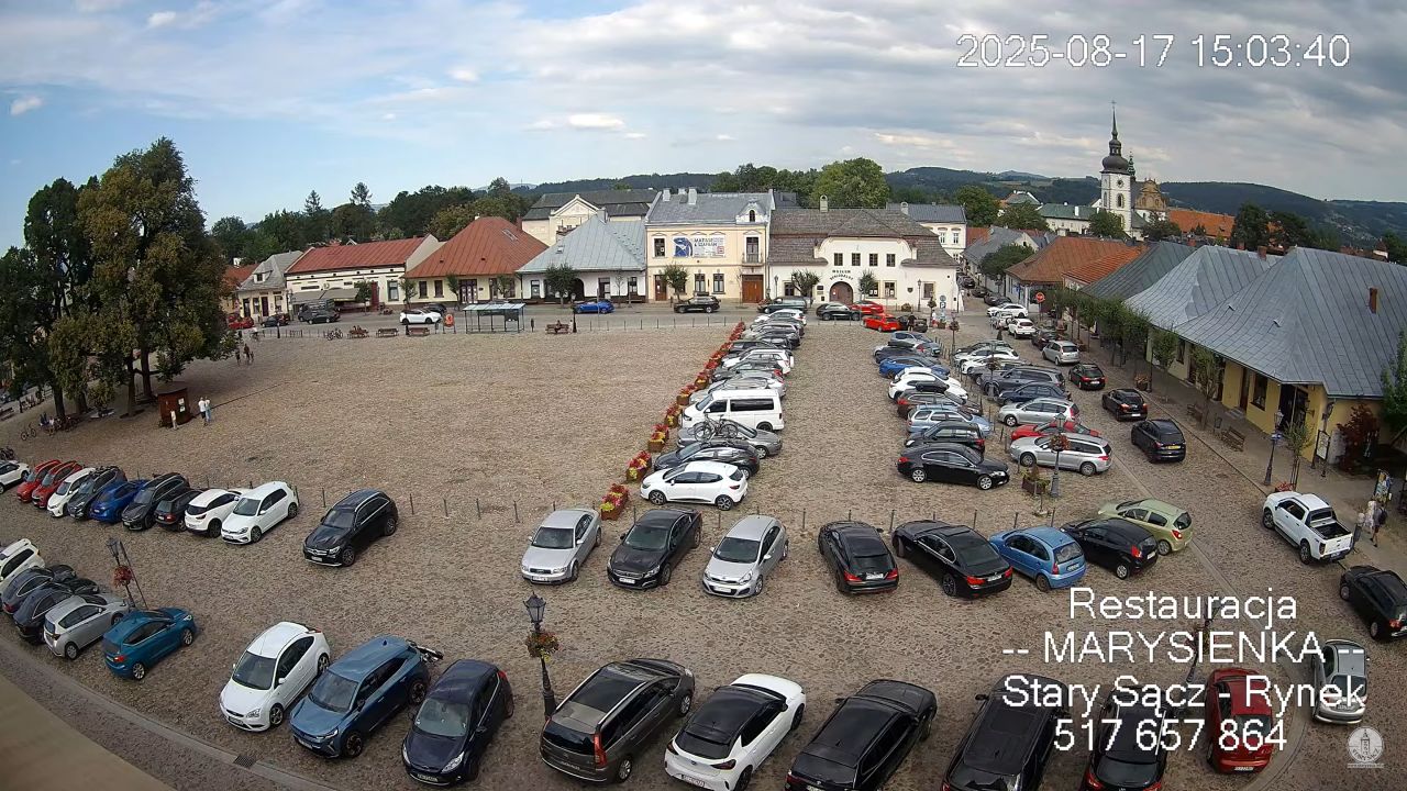 Live Webcam Stary Sącz, Poland – Market Square