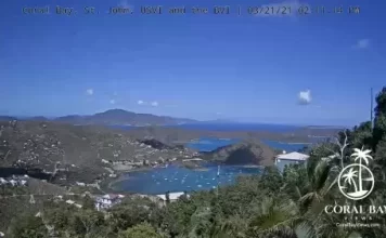 Coral Bay Live Webcam New St. John, Us Virgin Islands