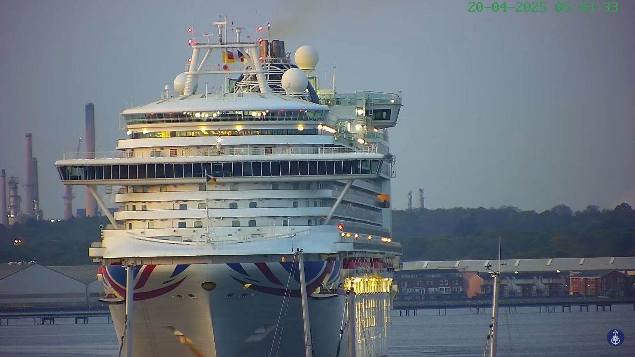 Southampton Container Ship Live Webcam UK