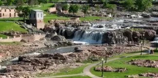 Sioux Falls, South Dakota Live Webcam Falls Park New